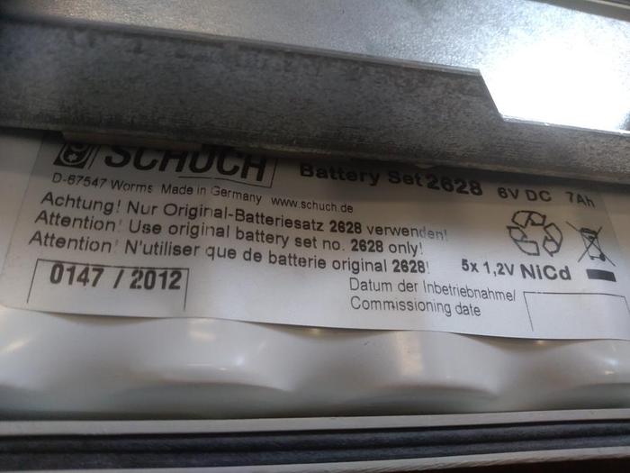 Ex protected emergency light diffuser light e14842/3/7, Schuch, 7Ah Akku, new