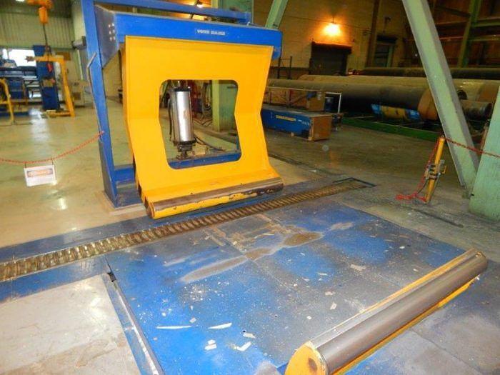 Used 150" VOITH SULZER ROLL WRAPPER 40 RPH 60" MAX DIAMETER