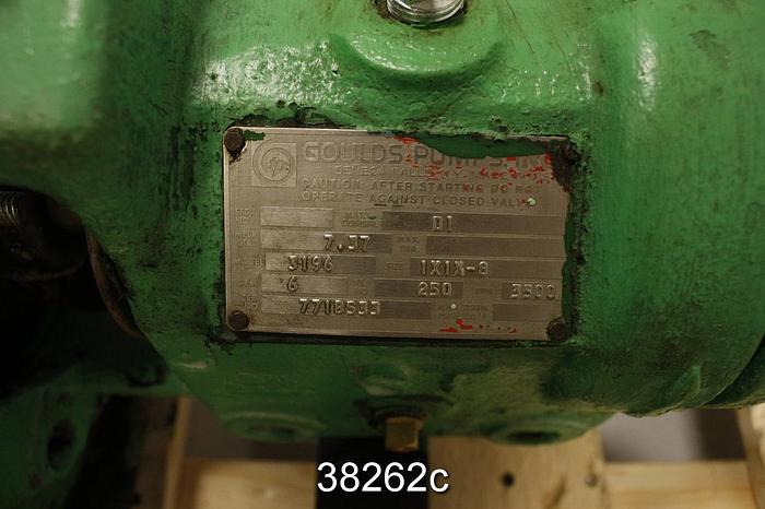 Used Goulds 3196 St Pump Power End, 8" Stuffing Box #38262