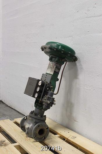 Used Fisher  Air Operated Steam Valve, 2", With Fieldvue Positioner, Stainless Steel Body, Actuator Type 667, Size 45. #20741