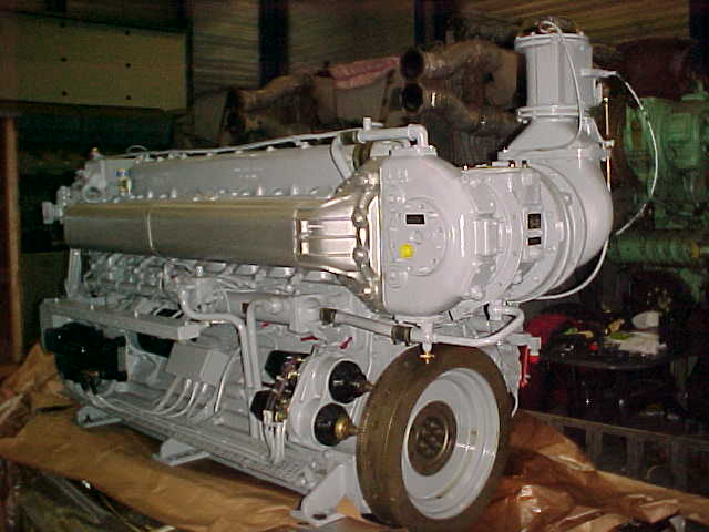 Used 1975 MWM TRHS 518-A MARINE DIESEL ENGINE