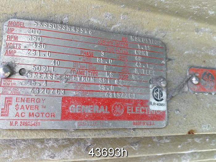 Used Voith VPS35 Pressure Screen With Multi Foil Rotor and Slotted Basket #43693