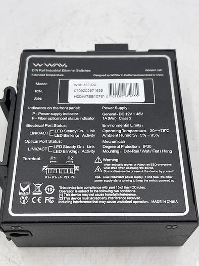 Used Wiwav inc WDH-8ET-DC