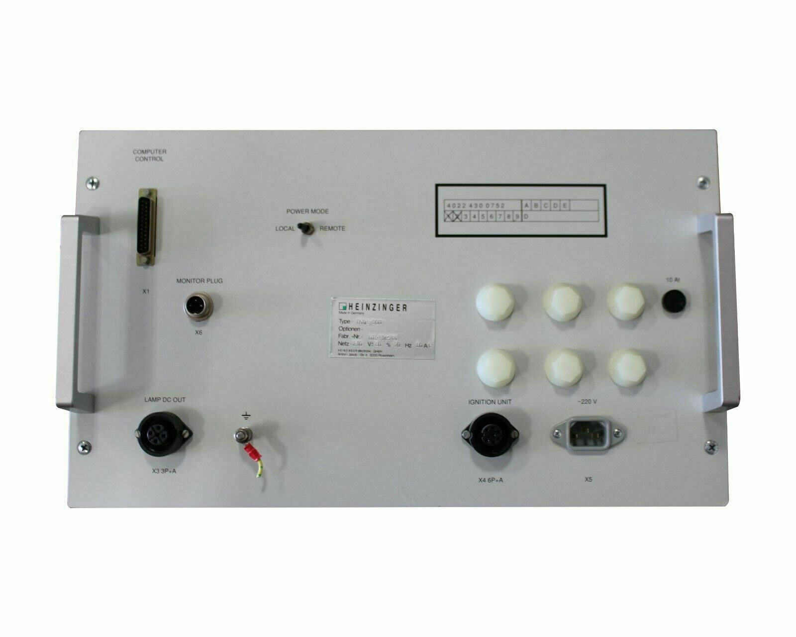 Used HEINZINGER TNQ'S 500 POWER SUPPLY ASML PAS 5000