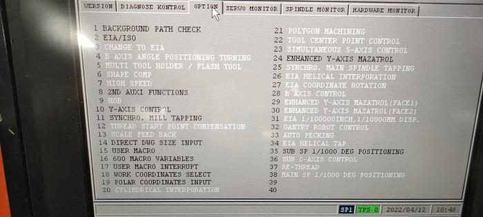 Used BRUGT CNC DREJEBÆNK FABRIKAT MAZAK, MODEL QTN 250 MSY