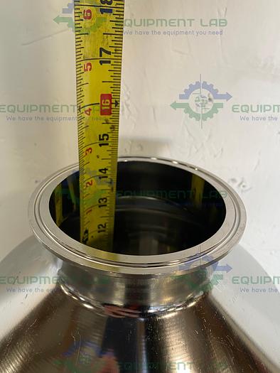 Used Eagle Stainless Stainless Steel 10 Liter Bottle w/ 4" Sanitary Fit