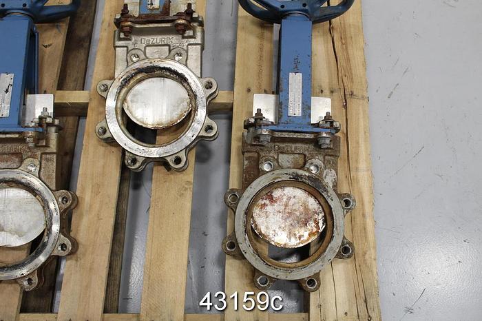 Used Dezurik 6" Hand Operated Knife Gate Valve #43159