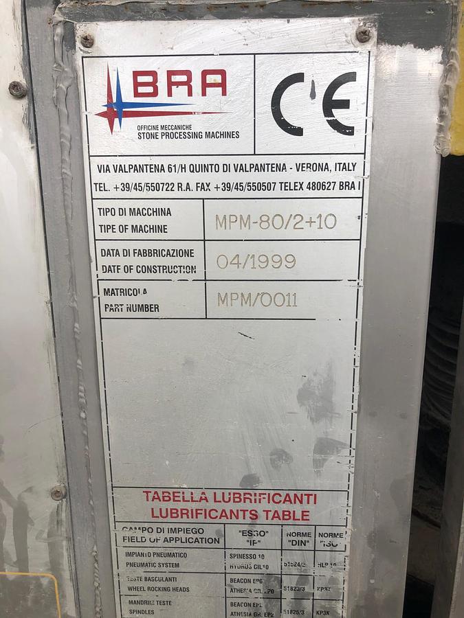 Usato belt polishing machine for tiles bra 80 lucitrice