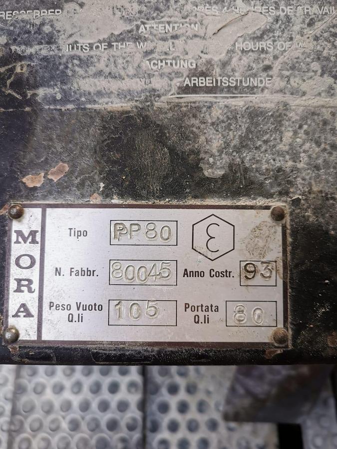 Usato MULETTO MORA 80 QUINTALI A GASOLIO