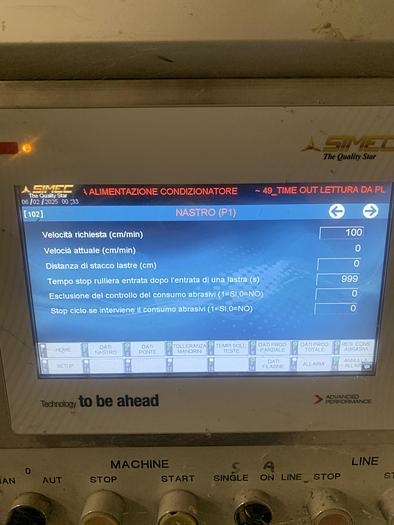 Usato LUCIDATRICE   A NASTRO PER LASTRE MARMO SIMEC