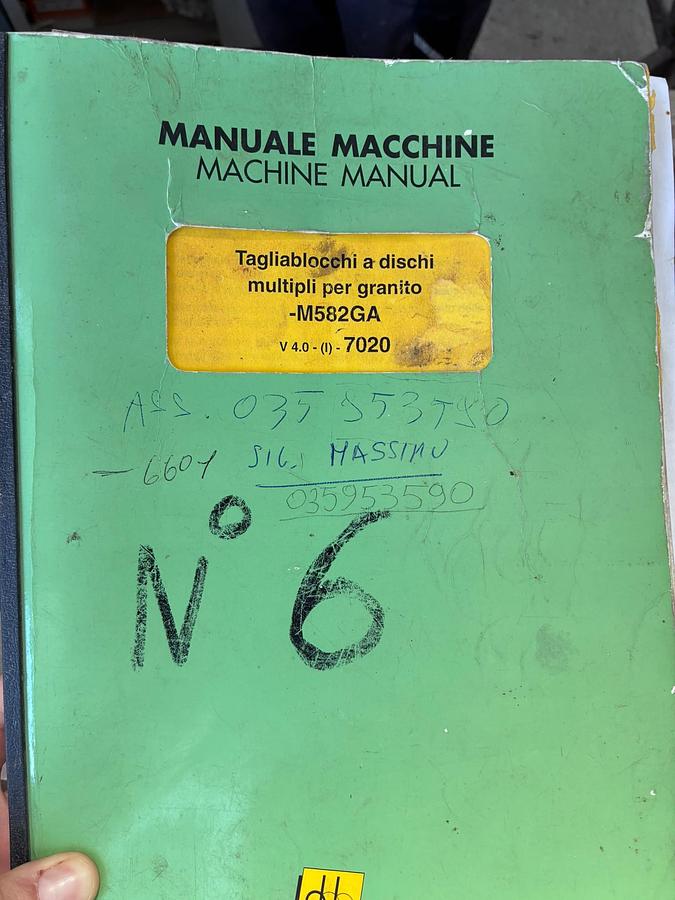 Usato TAGLIABLOCCHI PEDRINI PER GRANITO MODELLO M590TL-CA V.2.0