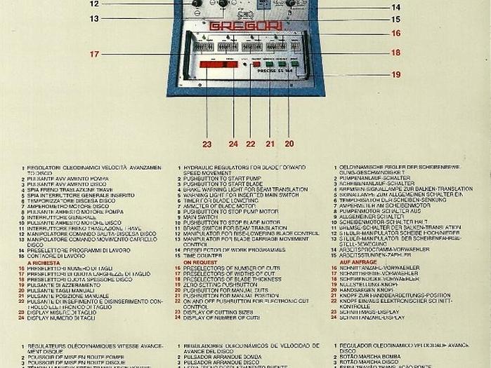Usato Cutting machine gregori and rebuilt