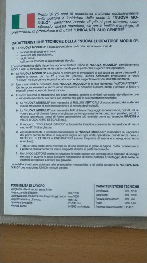 Usato BELLANI OMGM SUPER MODULO