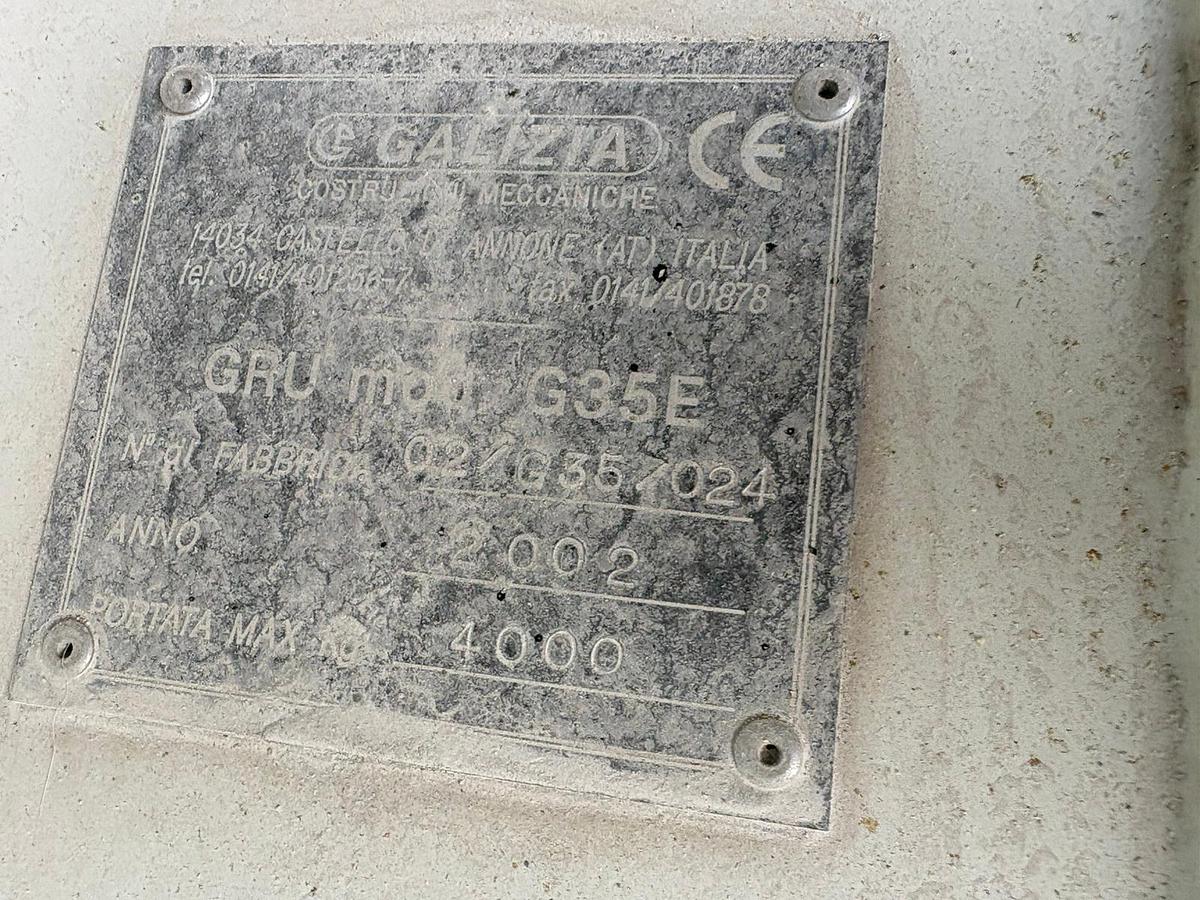 Usato GRU ELETTRICA SEMOVENTE GALIZIA 35 QUINTALI USATA