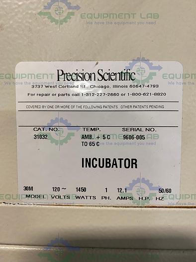 Used Precision 31032 High Capacity Mechanical Convection Incubator 65°C 120V