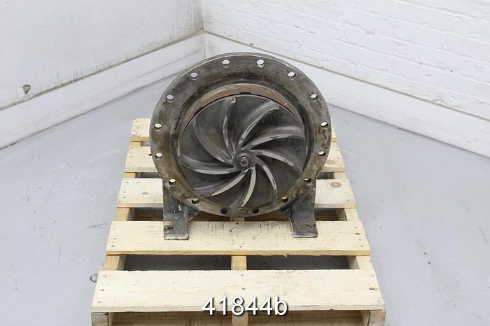 Used Warren 3320-4x3x13 Pump Power End, 9 Vane 13" Diameter Stainless Steel Impeller #41844
