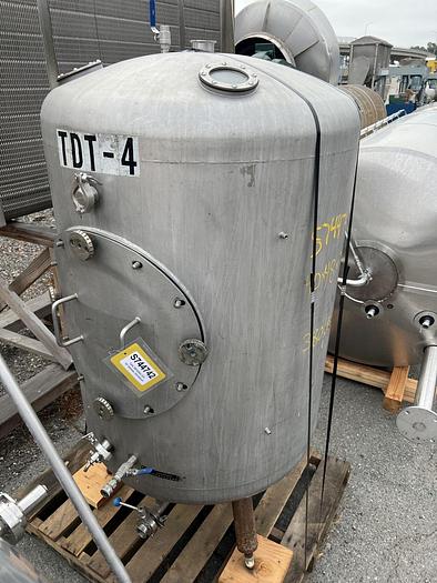 Used Tank, 200 Gallon, Stainless Steel, 36" Diameter, Dish Bottom #S744742