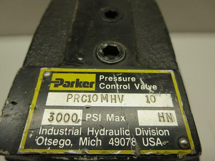 Used Parker, PRC10MHV-10, Pressure Control Valve, 3000 PSI Max, USED, Not Tested
