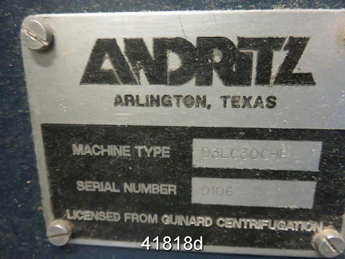 Used Andritz-Ruthner Decanter Centrifuge #41818