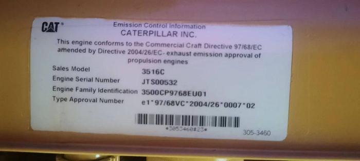 Caterpillar 3516C generator x 5 sets New