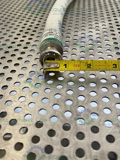 Used Saint Gobain  STHT-W-0500 48" Silicone Hose w/ 1/2" Sanitary to Threaded Fitting