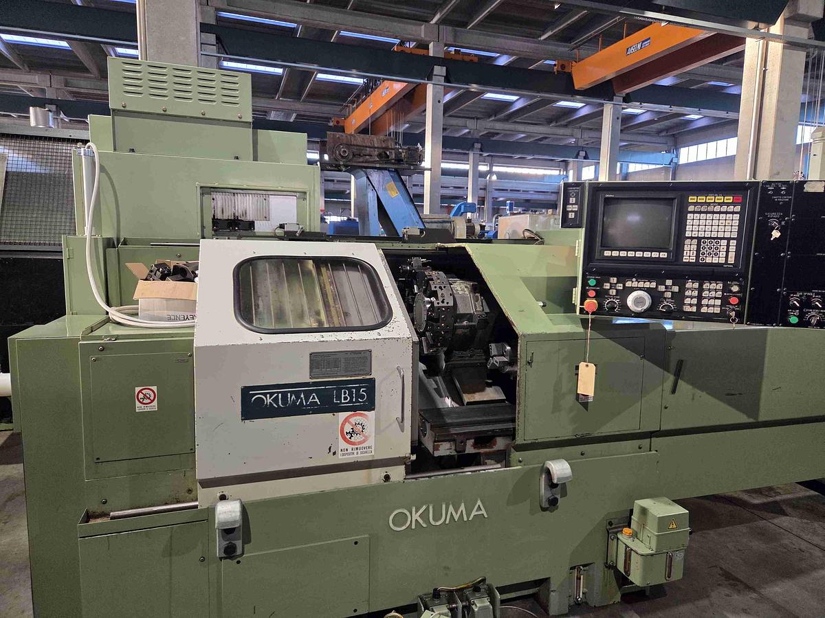 Usato TORNIO PARALLELO A BANCALE INCLINATO OKUMA LB 15 C CNC