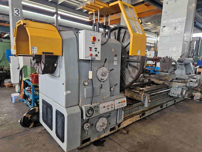 Usato TORNIO PARALLELO A BANCALE SFILABILE A MANDRINO CAVO TACCHI FTA 71 - 810 x 4000/6000