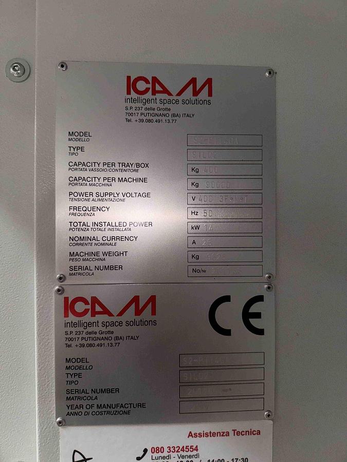 Usato  MAGAZZINO AUTOMATICO VERTICALE MULTICOLONNA ICAM SILO 2