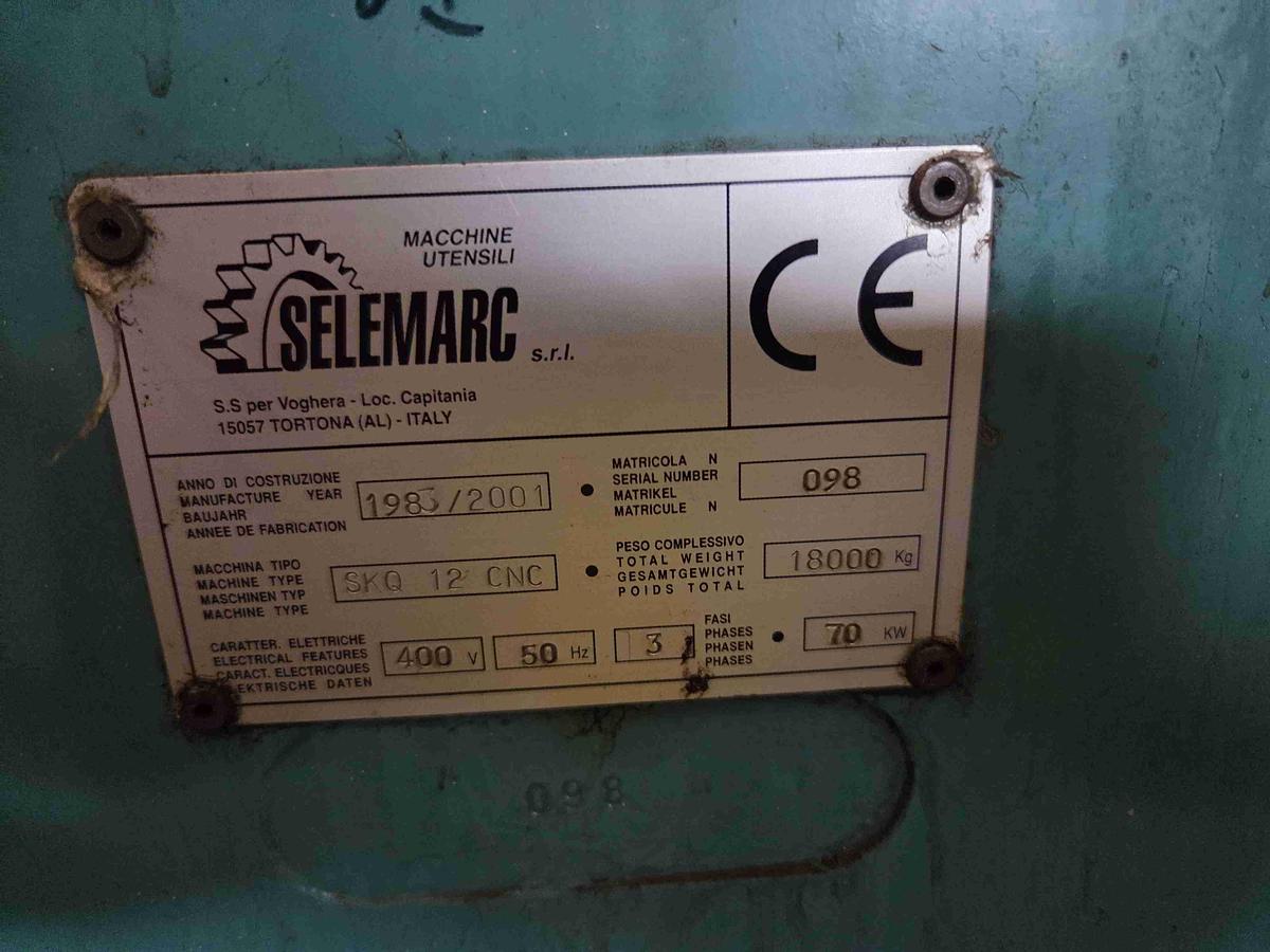 Usato TORNIO VERTICALE TOS SKQ 12 CNC