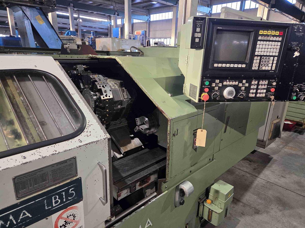 Usato TORNIO PARALLELO A BANCALE INCLINATO OKUMA LB 15 C CNC