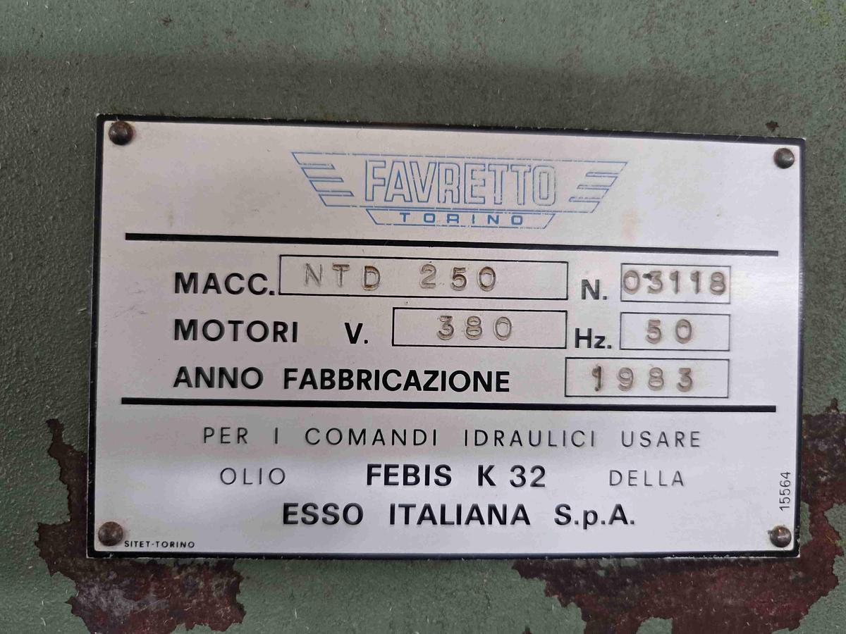 Usato RETTIFICA TANGENZIALE FAVRETTO NTD 250