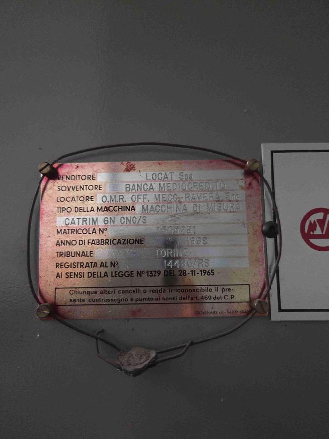 Usato MACCHINA DI MISURA A PORTALE CATRIM 6 N CNC