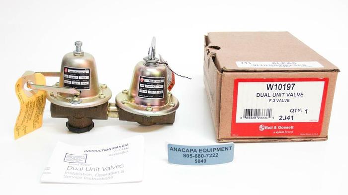 Bell & Gossett W10197 Dual Unit Valve F-3 Valve 2J41 Lead Free NEW (5849)