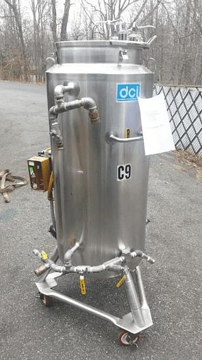 Used 50 GALLON SANITARY MIX TANK – 316 S/S – JACKETED