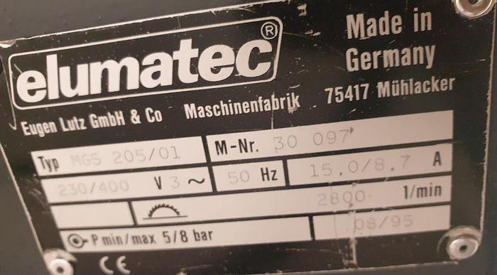 Gebraucht Aluminiumsäge Elumatec MGS 205