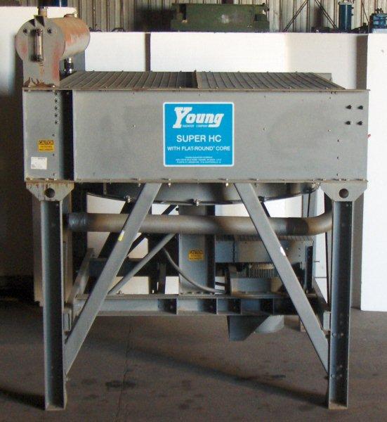 Used 68" YOUNG Model HC266V20 Horizontal Up Flow Radiator Cooling Tower; S/N 2794412