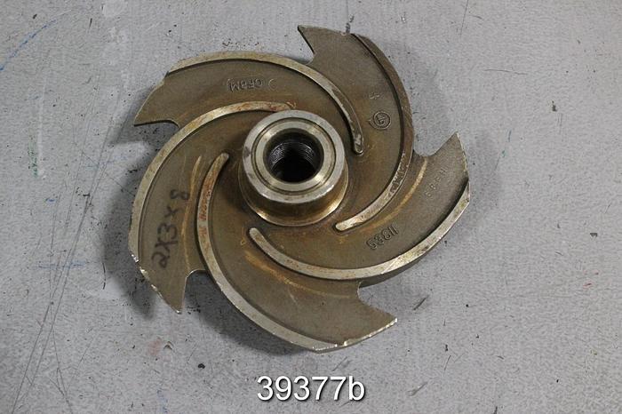 Used Goulds 3196 2x3x8 Pump Impeller, 5-Vane, 7" Diameter, 53811 #39377