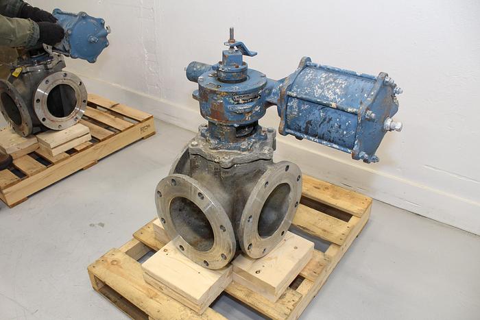 Used Dezurik 8" 3-way Air Operated Valve #43976