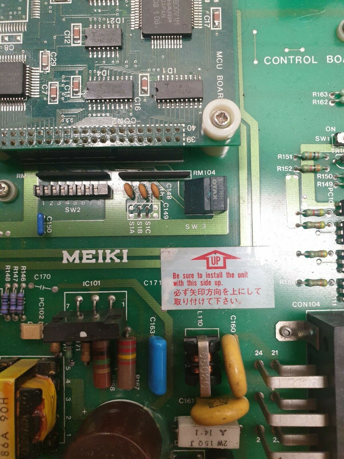 Used Meiki M-341CP Control Board | 07653010000 | M341A-6
