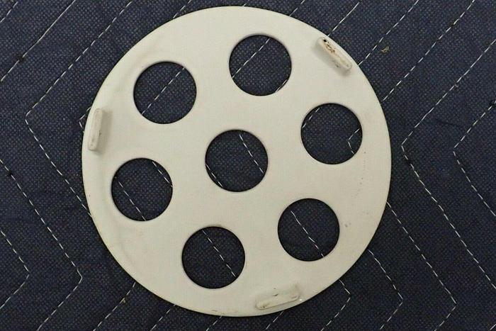 Used Pyrex 8 Inch Diameter Glass Desiccator with Lid and Coors Ceramic Plate