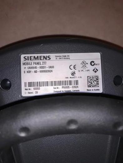Used Siemens Mobile Panel 277 6AV6645-0CC01-0AX0