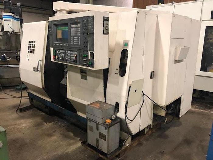 1996 OKUMA LU15 CNC Lathe, Twin Turret, Tailstock, OSP 7000L Control