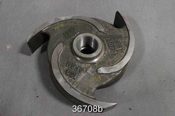 Used Warren 6/5PH12 Pump Impeller, 3-Vane, 11" Diameter #36708
