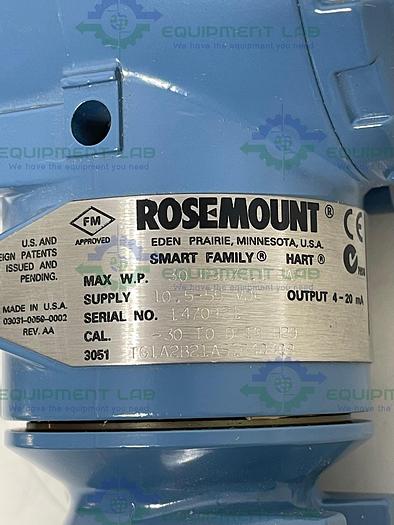 Rosemount  3051 Pressure Transmitter 3051TG1A2B21AS1B4Q4Q8