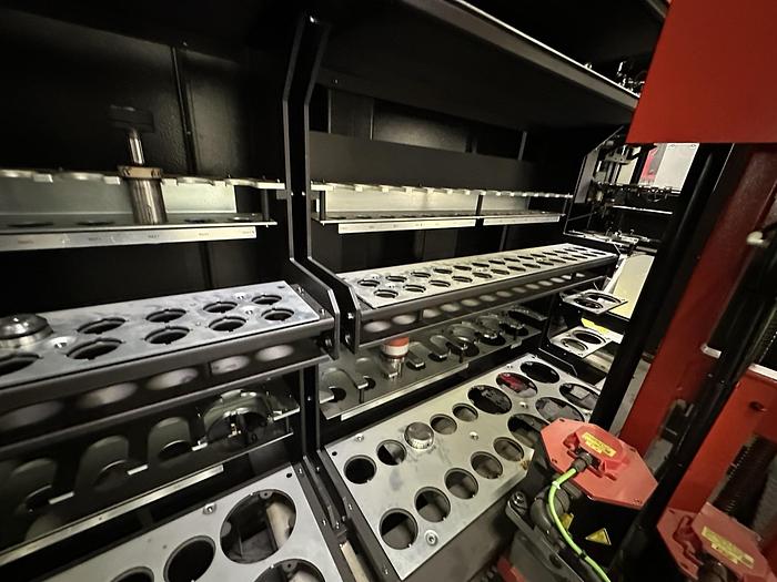 Used 2013  Amada  Acies 2515T Punch/CO2 LASER WITH TOOL LOADER, TOOLING, SPINDLE