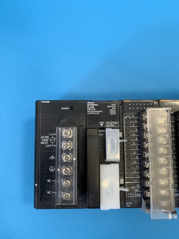 Used Omron Power Supply w/Programmable Controller CJ1W-PA202/ SYSMAC