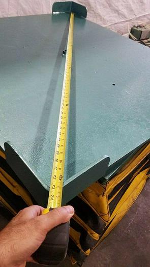 Used Knight 4000 Lb. Lift Pneumatic Air Lift Turn Table Pallet Coil Lifting Scissor