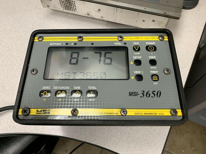 Used Measurement Systems International Digital Weight Indicator MSI-3650