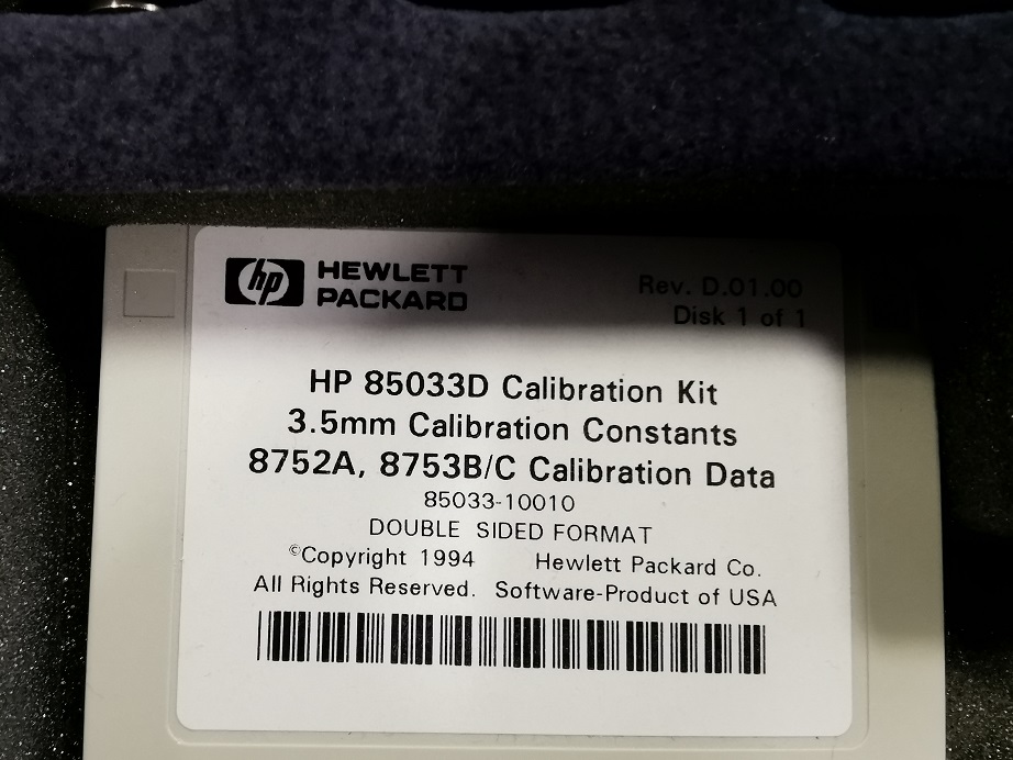 Used Agilent 85033D Calibration Kit