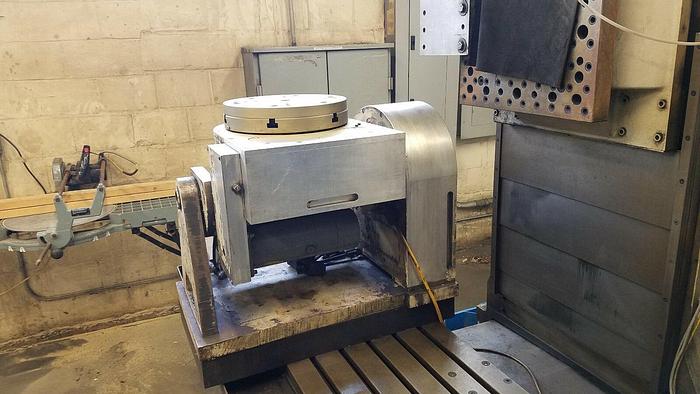 Used CNC Multi Axis Rotary Table Gimbal Multi Angle Machining 15"